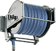 Spring rewind stainless steel hose reels