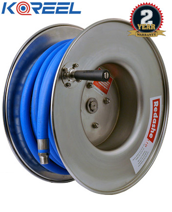 Koreel CCMHR-1320SS 316 stainless steel side mount manual rewind reel