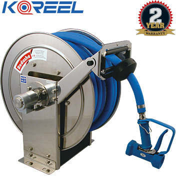 Koreel CCRHA-SS stainless steel spring rewind reel